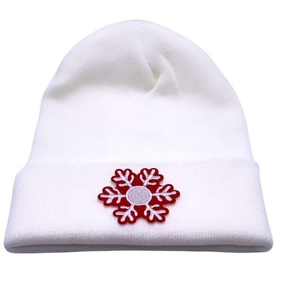 NWT Wool + Pepper Co. Snowflake Beanie - Picture 1 of 3